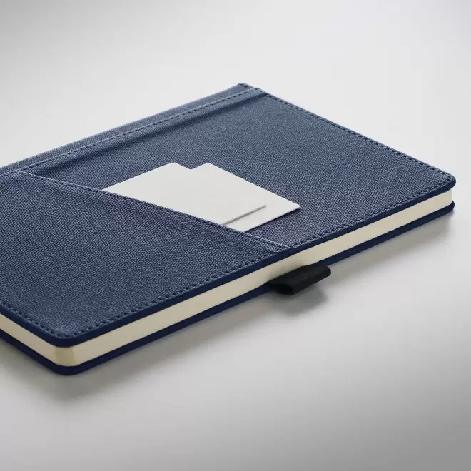 CARNET PERSONNALISABLE A5 RPET AVEC POCHE 'LEXI'