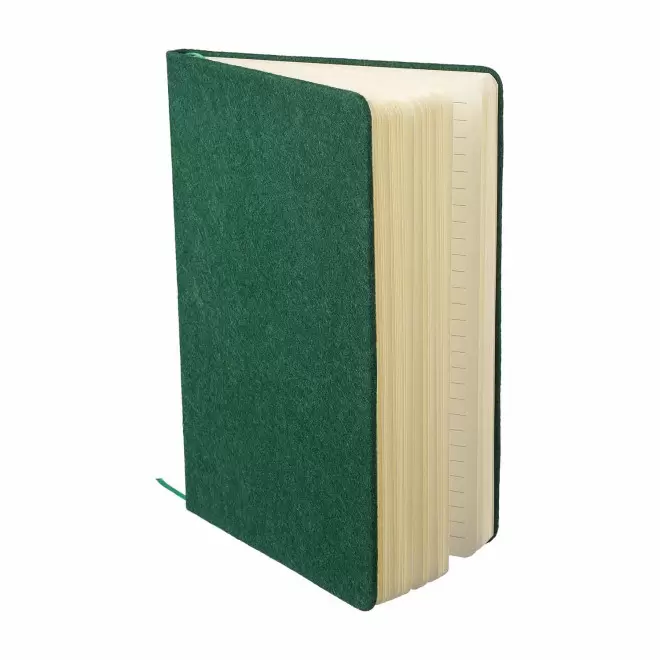 CARNET PERSONNALISABLE EN FEUTRINE RECYCLE 'PEA'