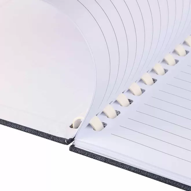 CARNET PERSONNALISABLE A5 RPET A SPIRALES 'NUTS'