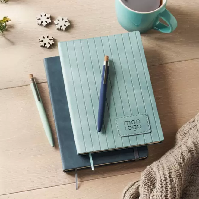 CARNET PERSONNALISABLE A5 PU PATINE 'CHARLIE'