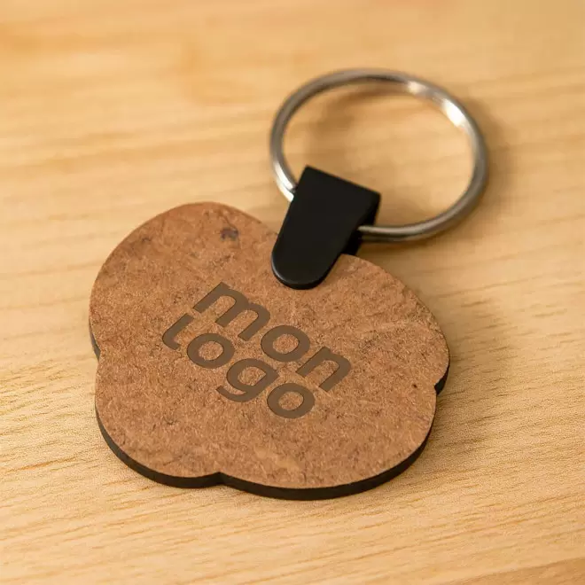 PORTE CLE EN BOIS PERSONNALISE SUR MESURE 'IRWIN 4CM'