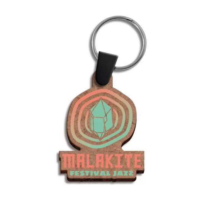 PORTE CLE EN BOIS PERSONNALISE SUR MESURE 'IRWIN 4CM'