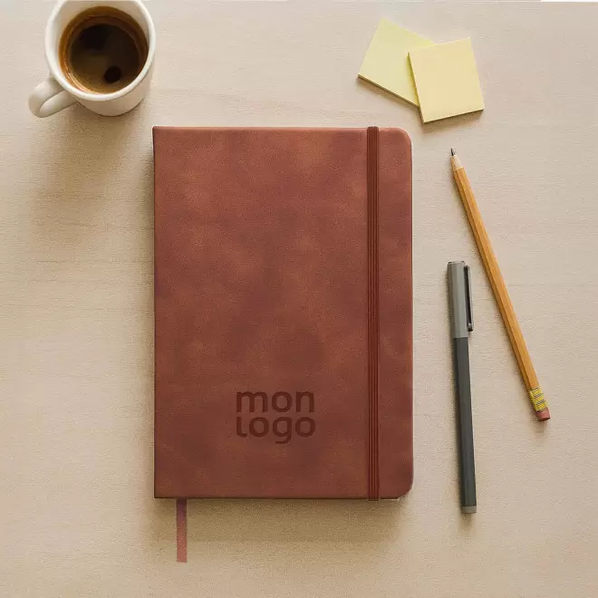 CARNET PERSONNALISABLE A5 PU RECYCLE 'MARCO'