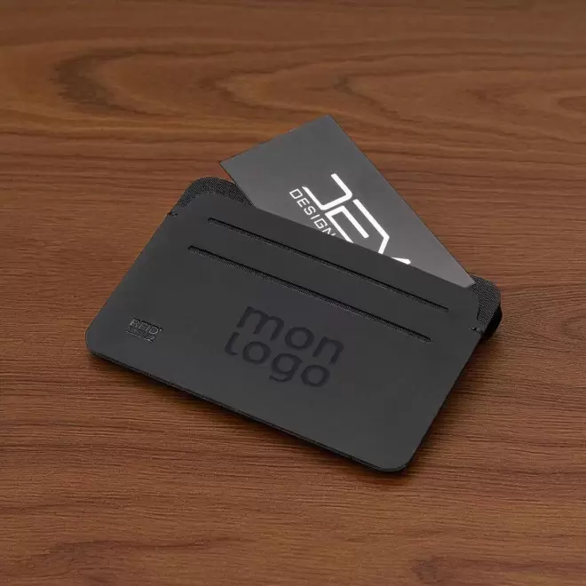 PORTE CARTES PERSONNALISABLE EN PU 'OLYMPOS'