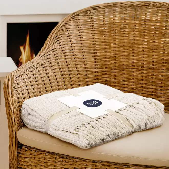 PLAID COTON RECYCLE PERSONNALISABLE A FRANGES 'RUSTO'
