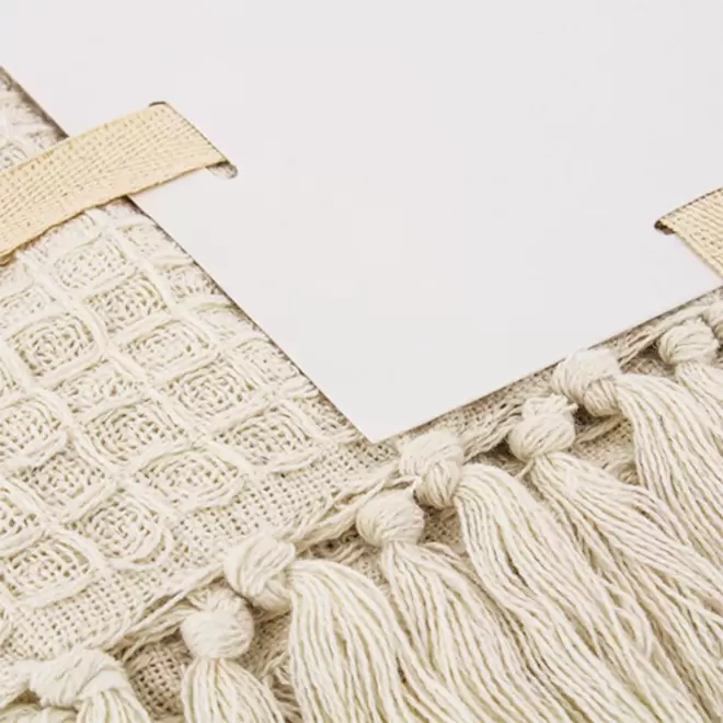 PLAID COTON RECYCLE PERSONNALISABLE A FRANGES 'RUSTO'