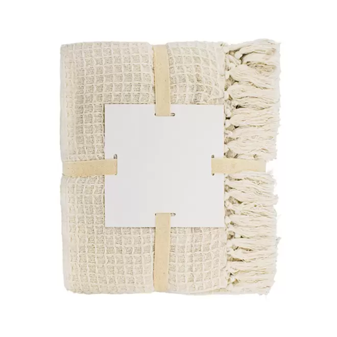 PLAID COTON RECYCLE PERSONNALISABLE A FRANGES 'RUSTO'