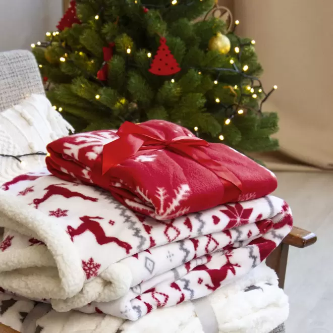 PLAID DE NOEL PERSONNALISABLE 'APPOLU'