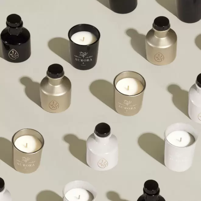 COFFRET BOUGIE ET DIFFUSEUR PERSONNALISABLE 'NONMA'