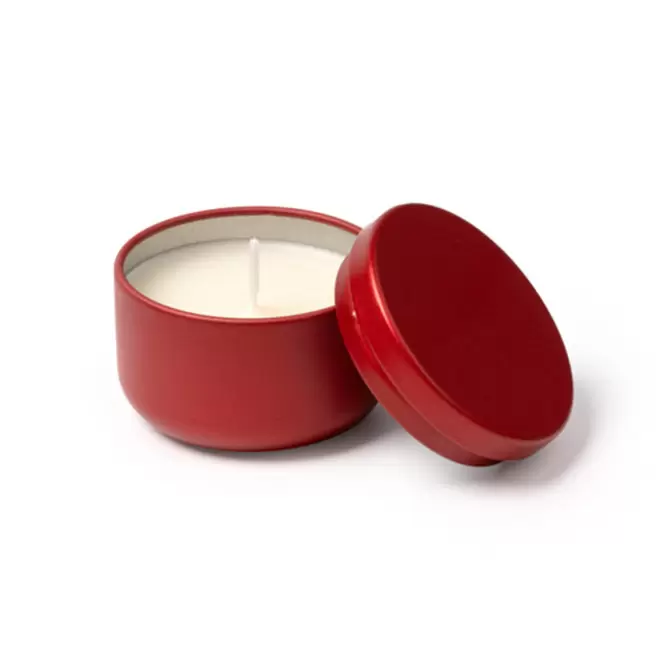 BOUGIE PARFUMEE PERSONNALISABLE BOITE METAL 'ECRYN ROND'