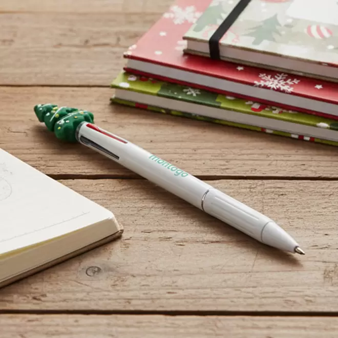 STYLO MULTICOLORE PERSONNALISABLE 'XMAS'