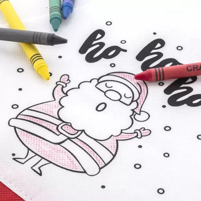 BONNET PERE NOEL A COLORIER PERSONNALISABLE 'COLKIDS'