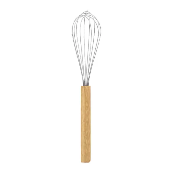 FOUET DE CUISINE MANCHE BAMBOU PERSONNALISABLE 'OEUF'