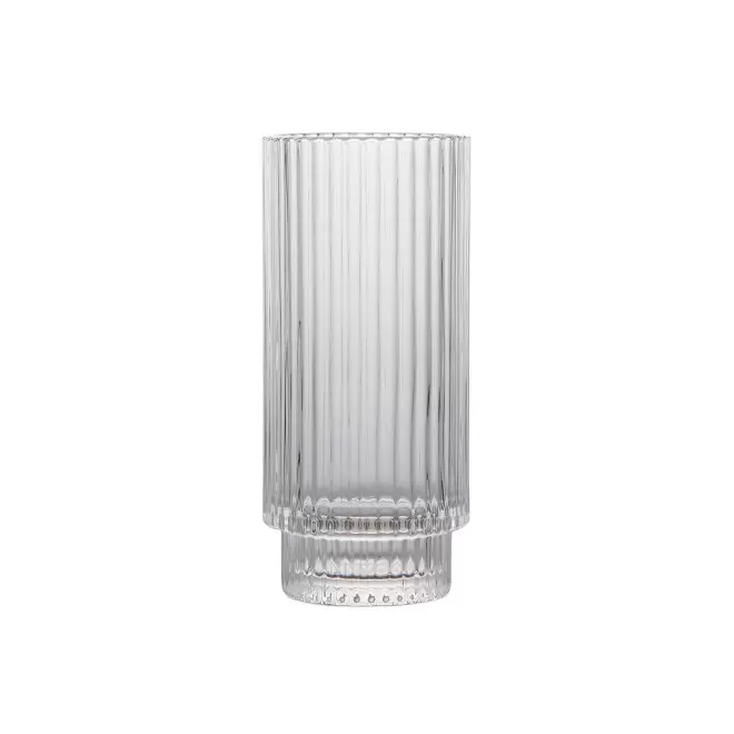 SET 4 VERRES NERVURES 36CL PERSONNALISABLE 'VIVIANE'