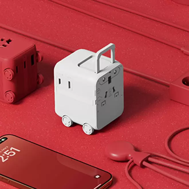 ADAPTATEUR PUBLICITAIRE PRISE UNIVERSELLE 'LUGGIE'