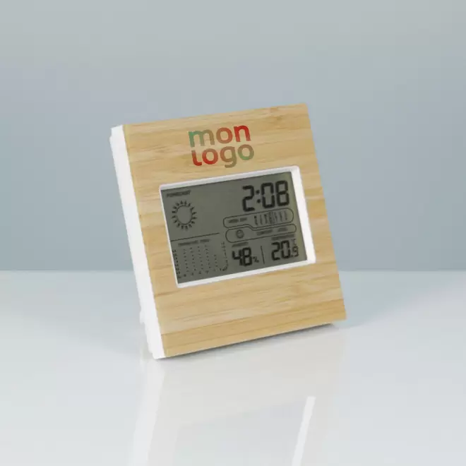 STATION METEO PERSONNALISABLE BAMBOU 'NUAGO MAX'