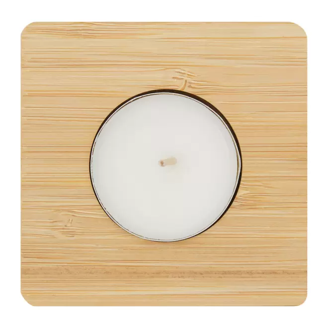 PHOTOPHORE EN BAMBOU PERSONNALISABLE 'ROMAN'