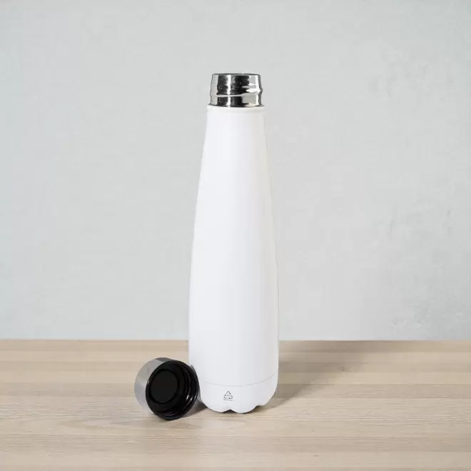 BOUTEILLE PUBLICITAIRE EN ACIER RECYCLE 600ML 'POIRY'