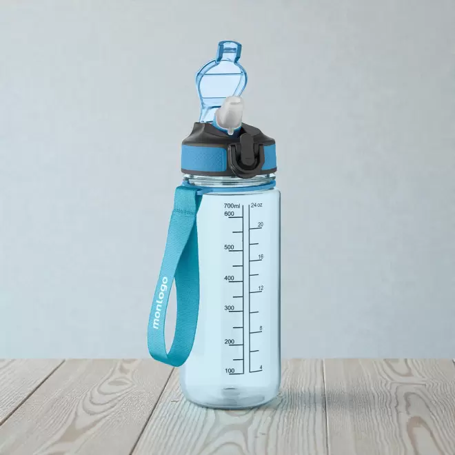 GOURDE RPET PERSONNALISABLE AVEC PAILLE 700ML 'DAYLY'