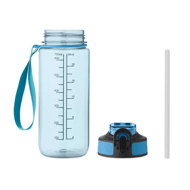 GOURDE RPET PERSONNALISABLE AVEC PAILLE 700ML 'DAYLY'