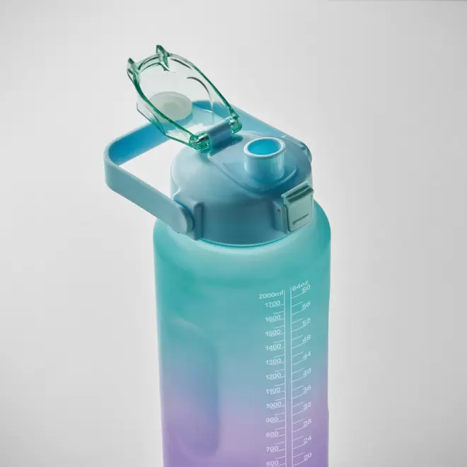 GOURDE PUBLICITAIRE AVEC POIGNEE ET PAILLE 2L 'DAYLY'