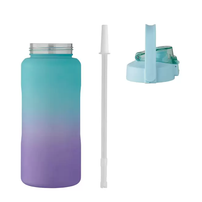 GOURDE PUBLICITAIRE AVEC POIGNEE ET PAILLE 2L 'DAYLY'