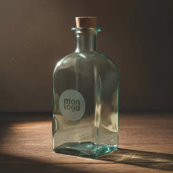 BOUTEILLE PERSONNALISABLE EN VERRE RECYCLE 'PIRATE'