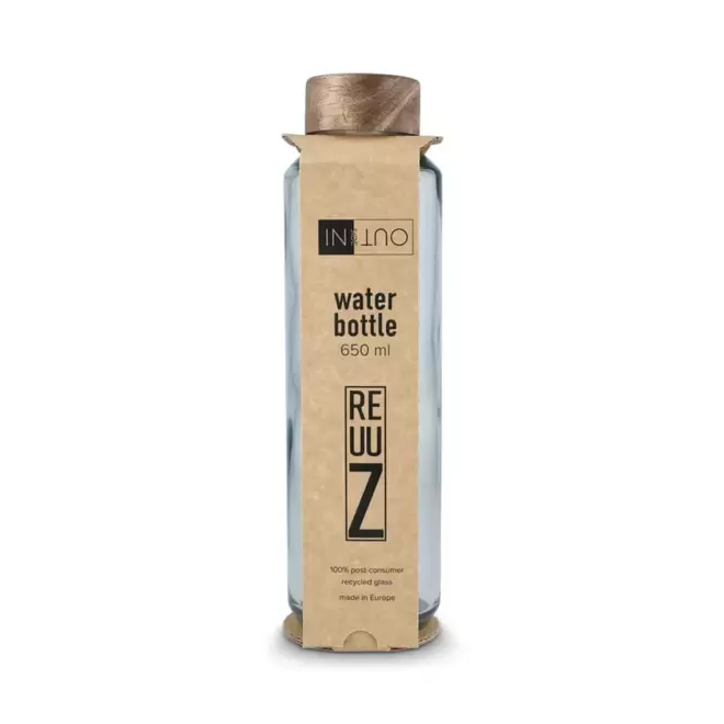 BOUTEILLE PERSONNALISABLE EN VERRE RECYCLE 650ML 'LODO R'