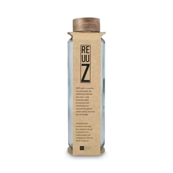 BOUTEILLE PERSONNALISABLE EN VERRE RECYCLE 650ML 'LODO R'