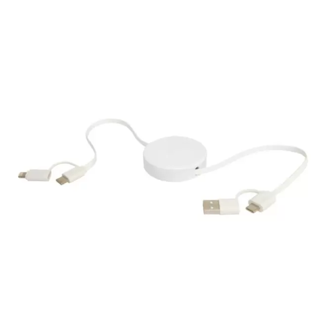 CABLE DE CHARGE PERSONNALISABLE 'ONTARIA ENROULEUR ABS'