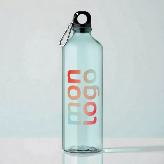 GOURDE PUBLICITAIRE RPET AVEC MOUSQUETON 750ML 'MANCYU'