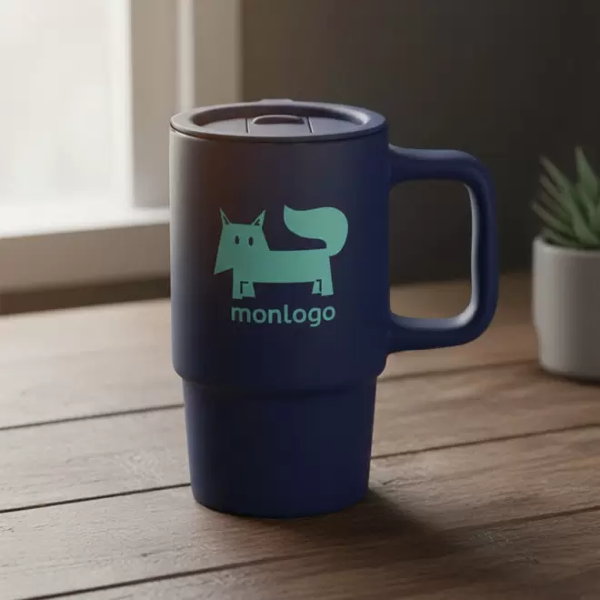 MUG EXPRESSO ISOTHERME 175ML PERSONNALISABLE 'MOKKA RECYCLE'