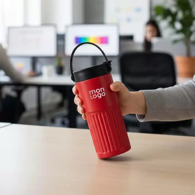 MUG ISOTHERME ACIER 540ML PERSONNALISABLE 'LUCIO ANSE'