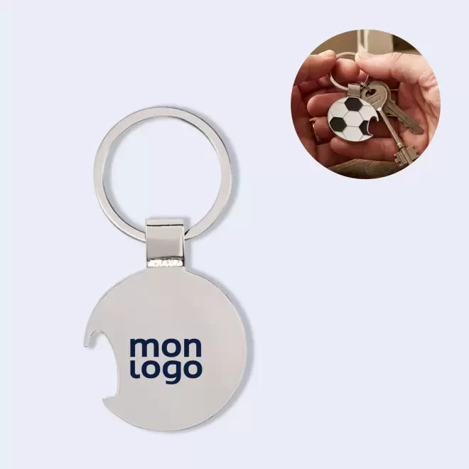 PORTE CLE DECAPSULEUR PERSONNALISABLE 'GOAL'