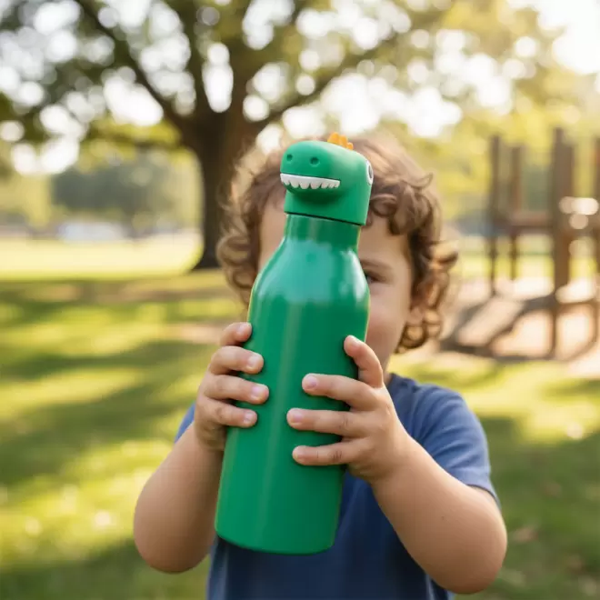 BOUTEILLE ISOTHERME BOUCHON ANIMAUX PERSONNALISABLE 'FANTY'