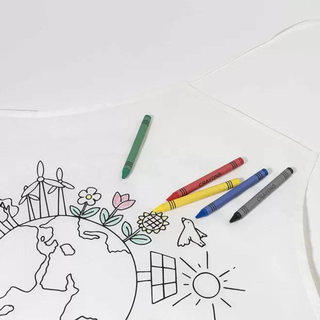 TABLIER A COLORIER PERSONNALISABLE 'ALIZEE CIRE'