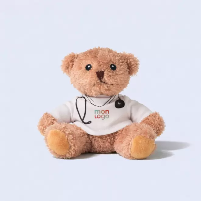 PELUCHE OURSON PERSONNALISABLE 'TEDDY DOCTEUR'