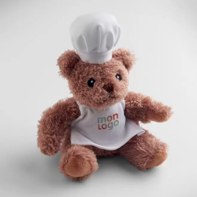 PELUCHE OURSON PERSONNALISABLE 'TEDDY CUISINIER'