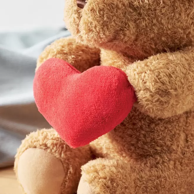 PELUCHE OURSON PERSONNALISABLE 'TEDDY XL COEUR'