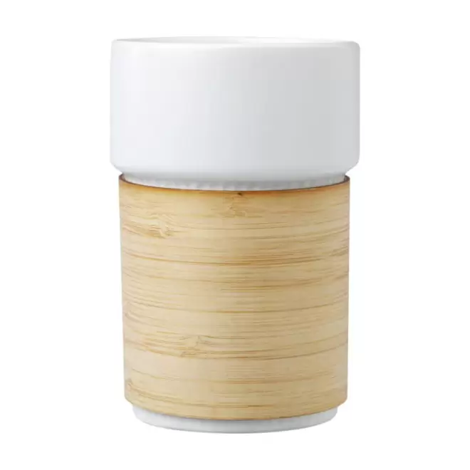 MUG CERAMIQUE CANNELE ET BAMBOU PERSONNALISABLE 'COLROU'