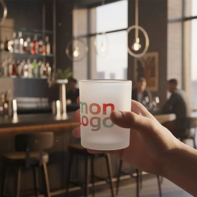 VERRE GIVRE BOROSILICATE 33CL PERSONNALISABLE 'AXIO'