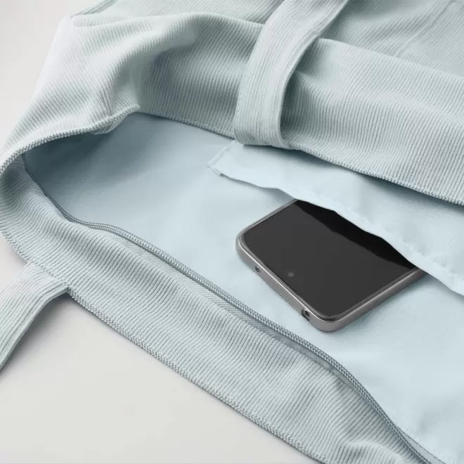 GRAND CABAS EN VELOURS COTELE PERSONNALISE 'MOMAX'