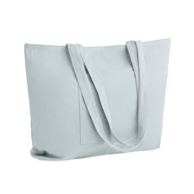 GRAND CABAS EN VELOURS COTELE PERSONNALISE 'MOMAX'