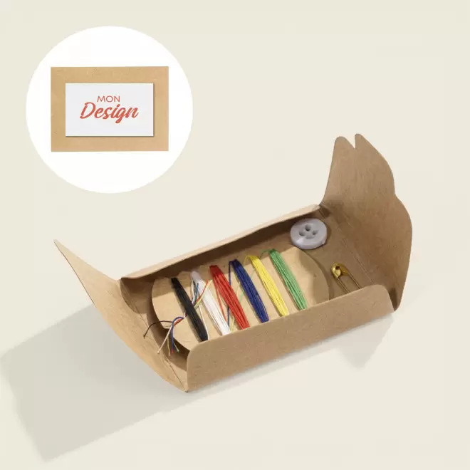 KIT DE COUTURE ETUI KRAFT PERSONNALISE 'REPARO SMART' 
