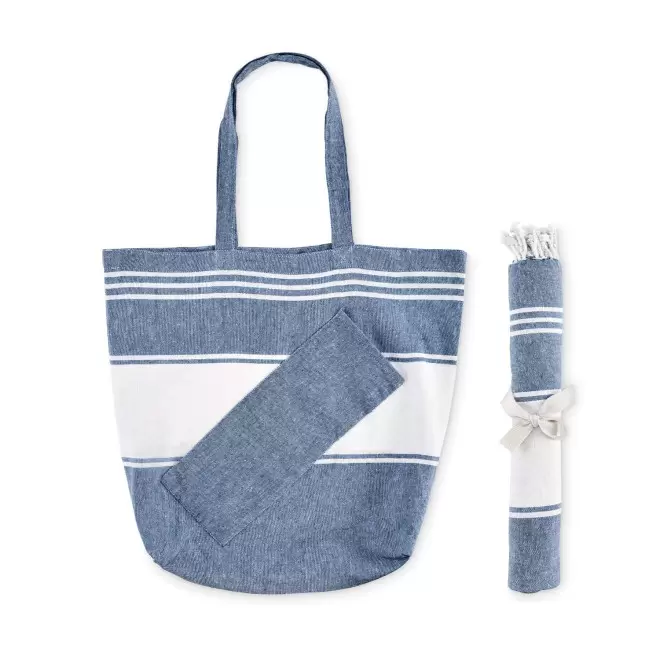 SET DE PLAGE FOUTA SAC PERSONNALISABLE 'CAREO PLAGE'