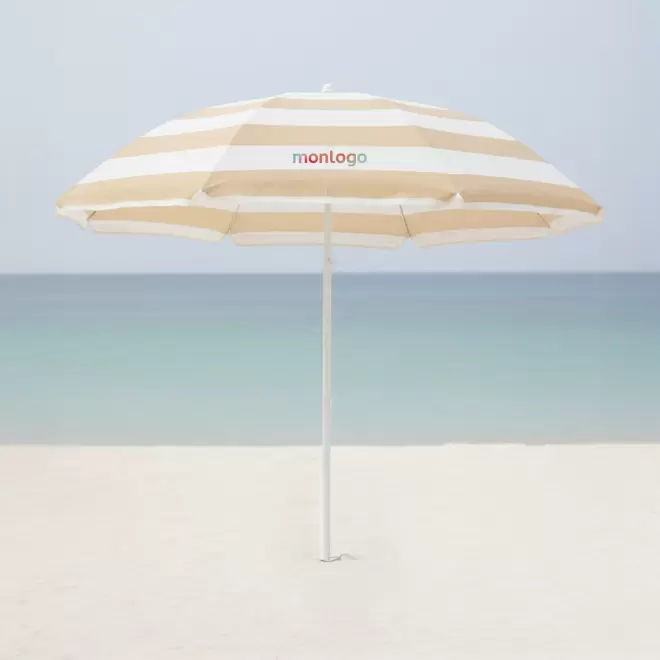PARASOL DE PLAGE PERSONNALISE 'PARISO BICOLORE'