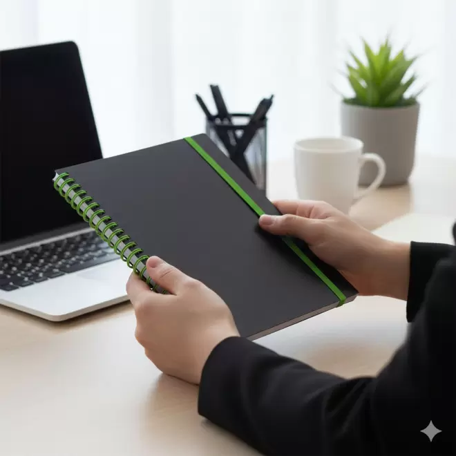 CARNET SPIRALE PERSONNALISABLE 'BILBA'