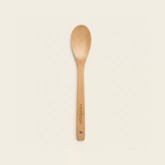 CUILLERE DE CUISINE EN BAMBOU PERSONNALISEE 'CREMY'