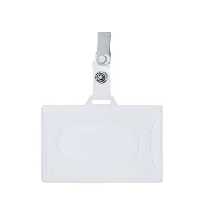 PORTE BADGE AVEC PINCE PERSONNALISE 'KISTO'