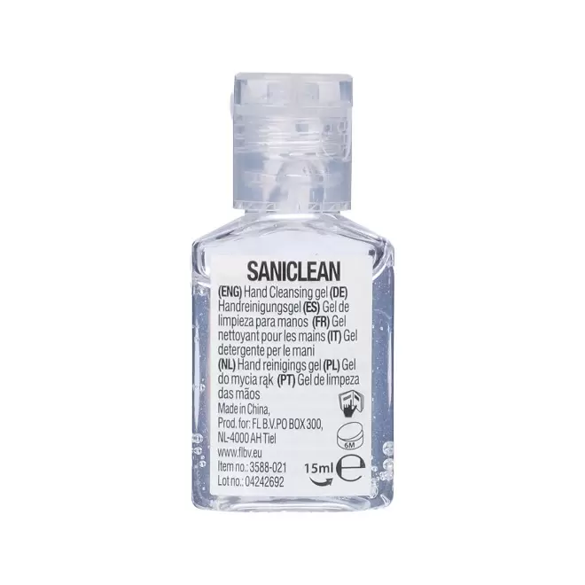 GEL NETTOYANT MAIN PERSONNALISE 'SANICLEANO 15ML'